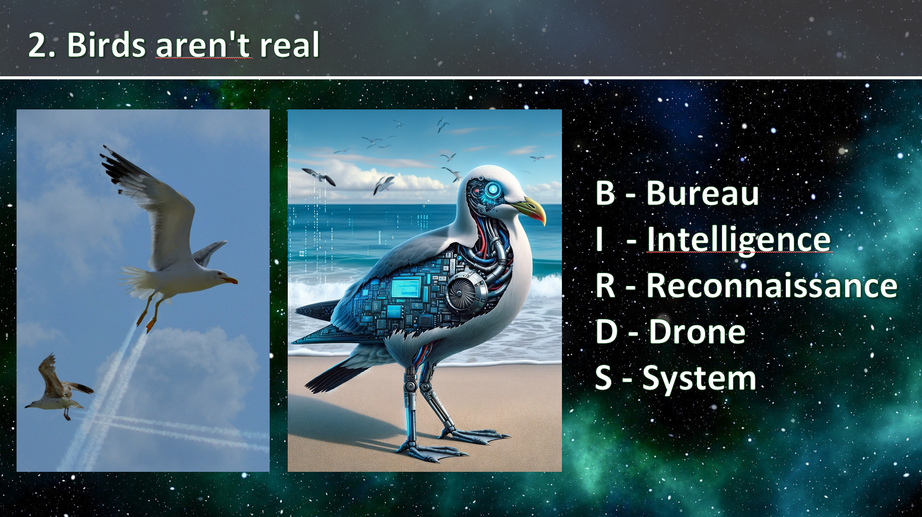 Präsentation - Conspiracy theories